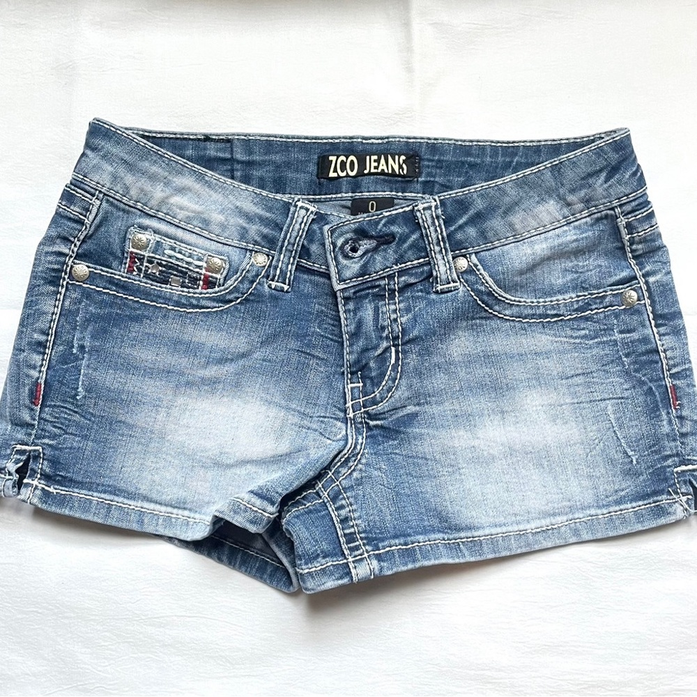 ZCO denim shorts, size 0